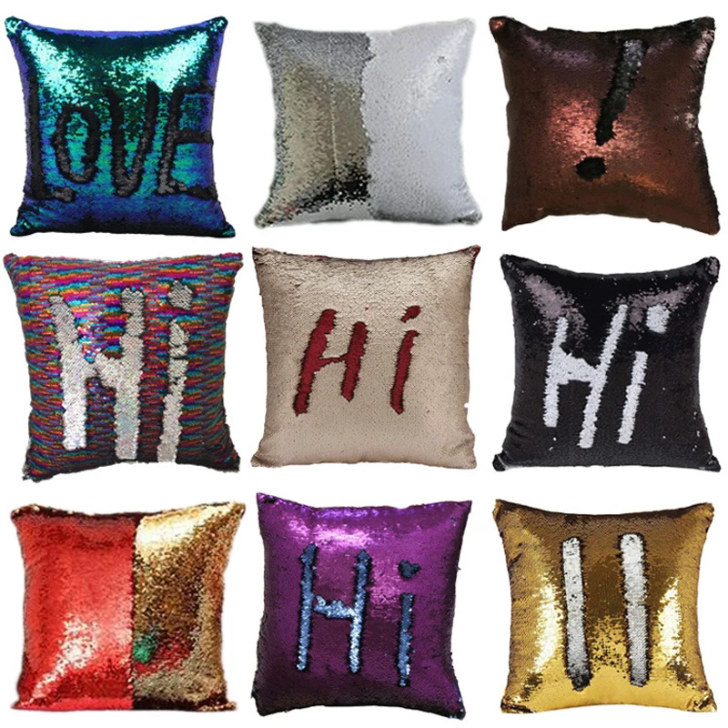Glitter Sequins Подушки обложки Cafe Home Decorative Cushion Case Новинка игрушки Geek играть антистресс