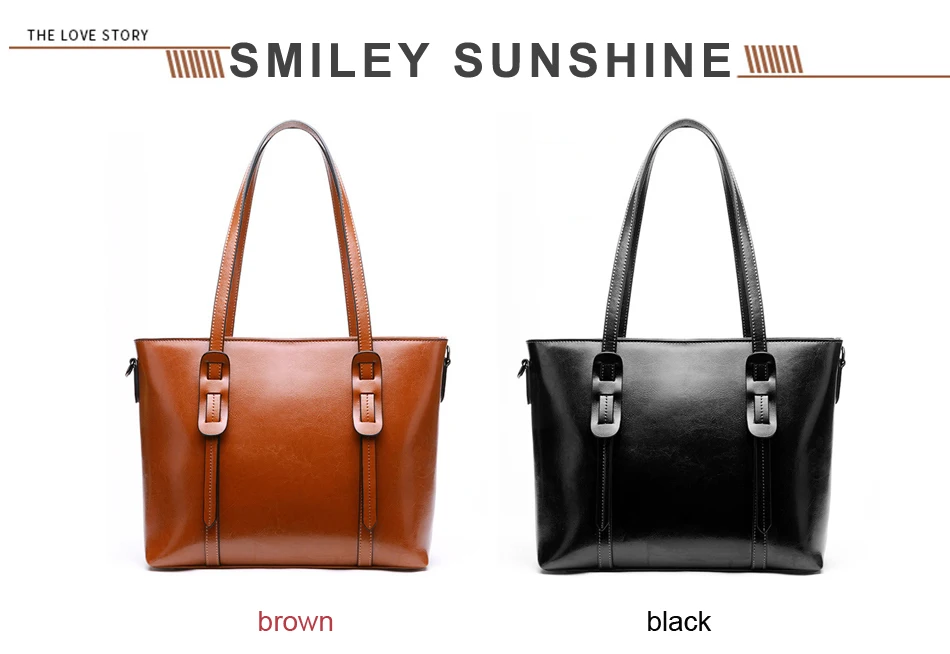 SMILEY SUNSHINE женская сумка из натуральной кожи, женская сумка на плечо с большой вместительностью, женские роскошные сумки, дизайнерская сумка