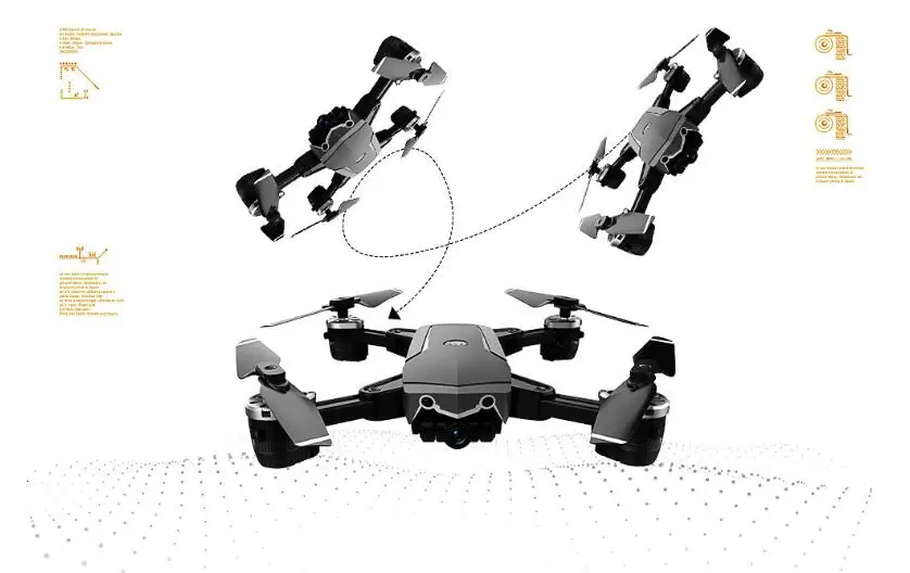 1 шт. JD-20S JD20S складной WiFi FPV Дрон с 2-мегапиксельной HD камерой RC Квадрокоптер RTF