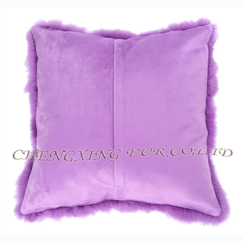 Бесплатная доставка недорогой декоративный чехол из чистого кроличьего меха для