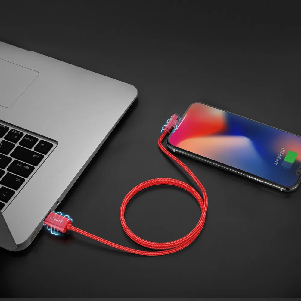 ORICO USB кабель для зарядки и передачи данных для iPhone X, 8, 7, 6, 5, 6s plus, кабель для быстрой зарядки, кабель для зарядки мобильного телефона, Кабель-адаптер, 1,2 м