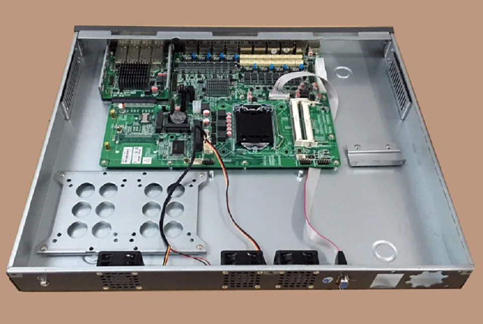 1U брандмауэр сетевое оборудование с 8 портами Gigabit lan 4 SPF Intel Core i7 4770 Mikrotik PFSense ROS