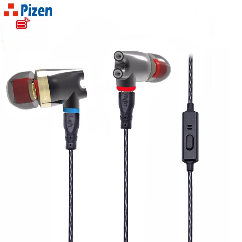 Наушники вкладыши Pizen Shell DT2 PLUS ie800 гибридные керамические Hi Fi наушники с
