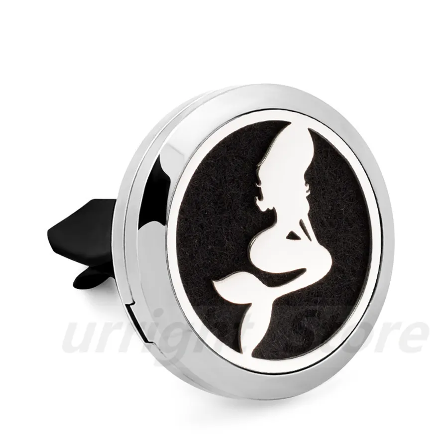 Новый дизайн русалка корона череп дерево эфирное масло диффузор Locket зажим для