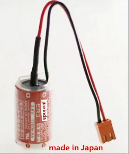 Jiaxinda HOT NEW battery ER3 1/2AA 3, 6 V 1100mah литиевая батарея PLC Li-Ion battery plug