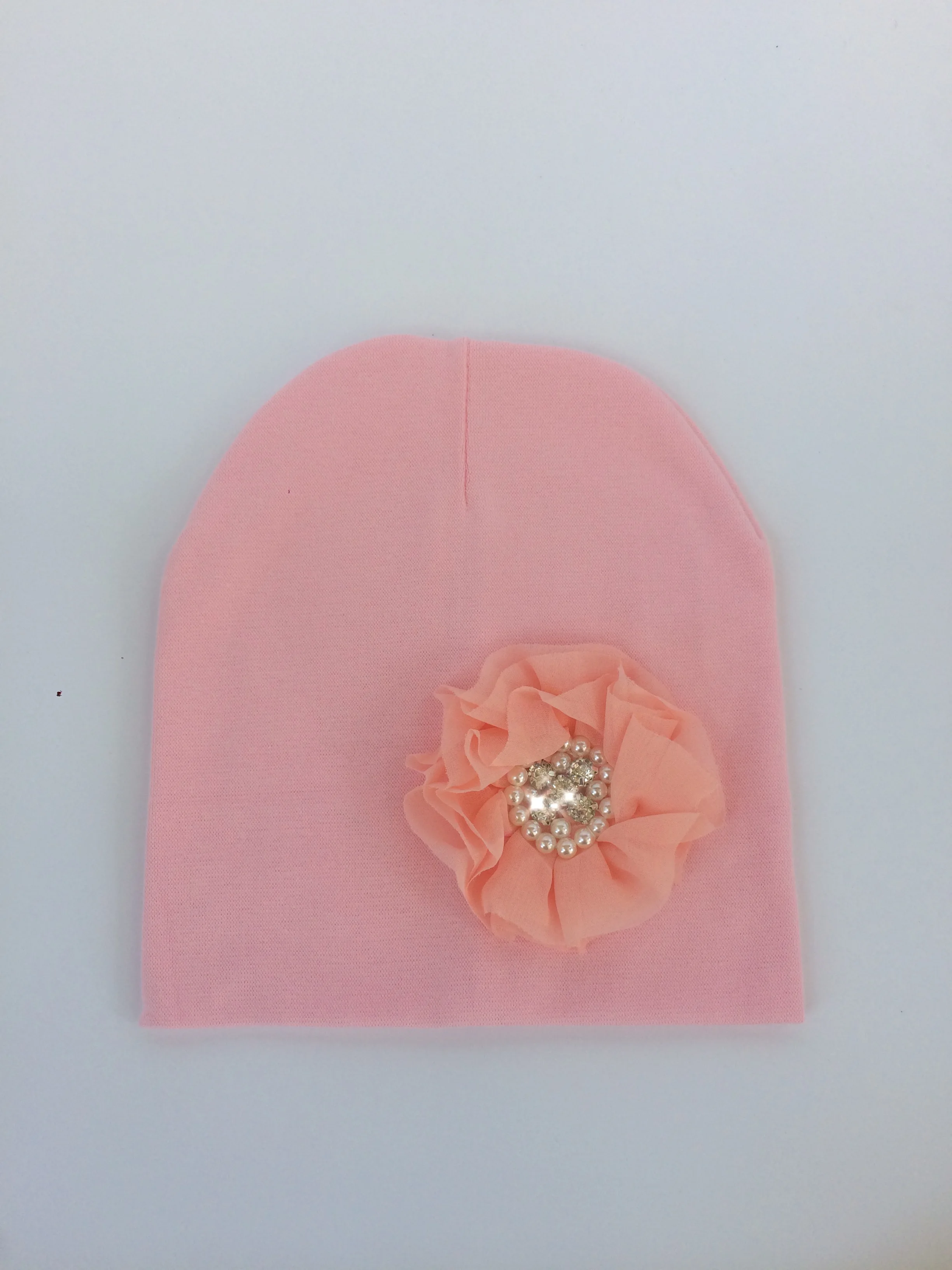 1 шт. детская эластичная Шапка тюрбан с жемчугом|Шапки и кепки| |