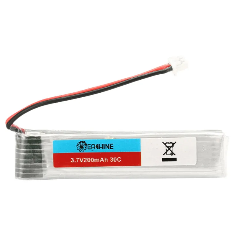 Новое поступление 6 шт. аккумулятор Eachine 3 7 В 200 мАч 30C Lipo с зарядным устройством для