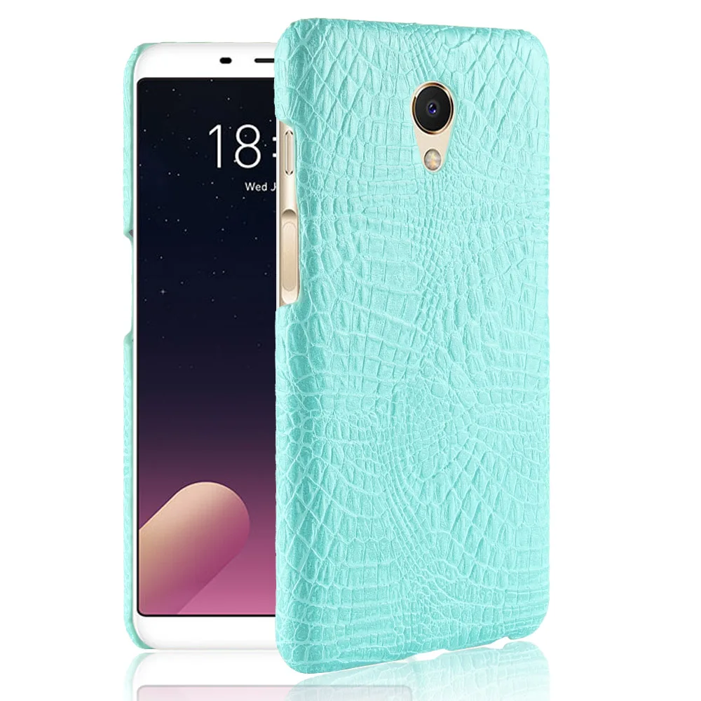 Роскошный чехол из крокодиловой кожи для Meizu M6S с рисунком в армейском стиле