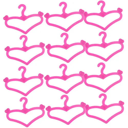 Высокое качество Plastic12xDoll вешалки для одежды аксессуары в форме сердца 2 3/8