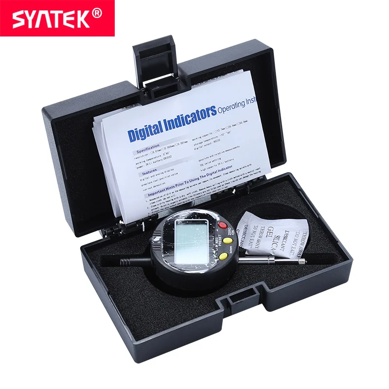 Syntek высокое качество электронных цифровой индикатор 0.01 мм циферблат Калибр
