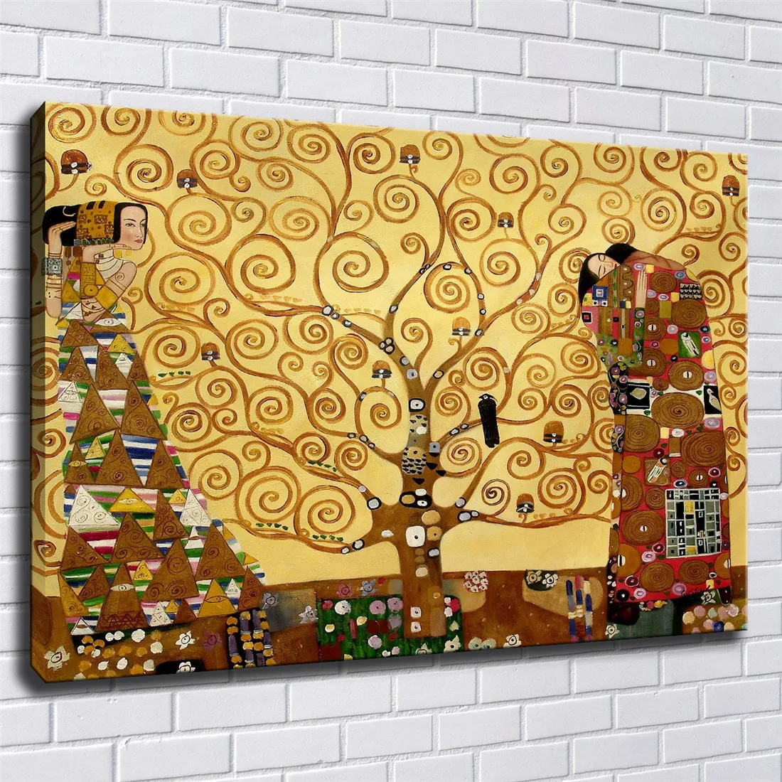 Древо жизни Gustav Klimt 1P картины печать на холсте HD Абстрактная Картина офисная
