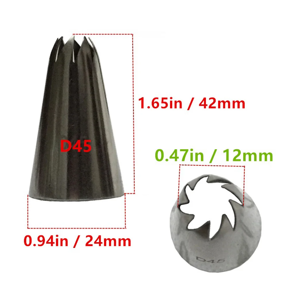 4 pieces Rose Cream Icing Piping Nozzles Cake Cupcake Baking Tools Pastry Tips Stainless Steel Decorating Set Bakeware | Дом и сад