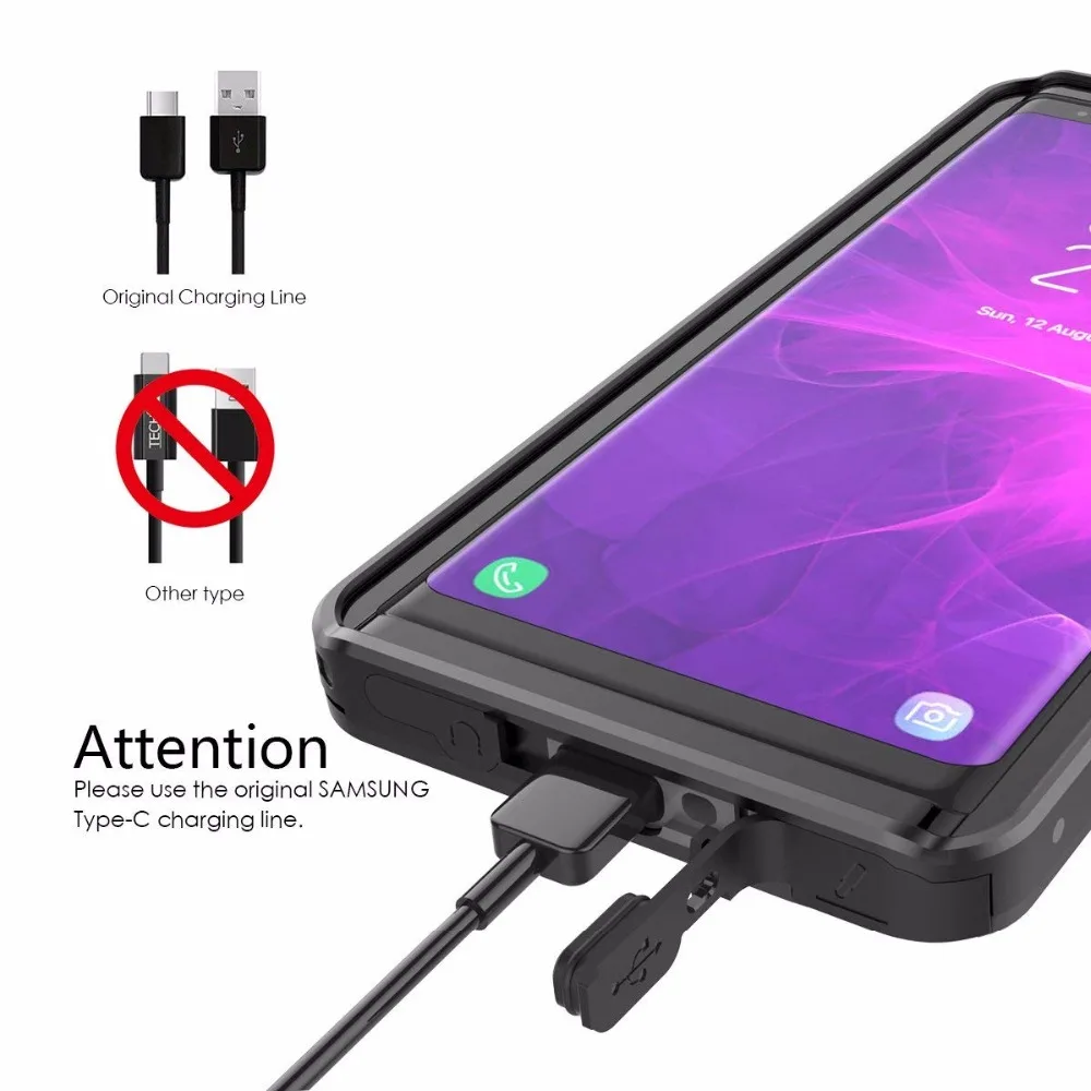 Водонепроницаемый чехол для Note9 IP68 ударопрочный грязеотталкивающий защитный с