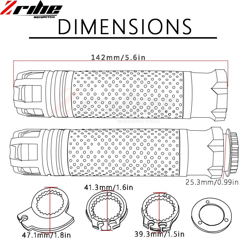 Универсальные алюминиевые ручки для мотоцикла 7/8 дюйма 22 мм Honda CB 599 919 400 CB600 HORNET CBR