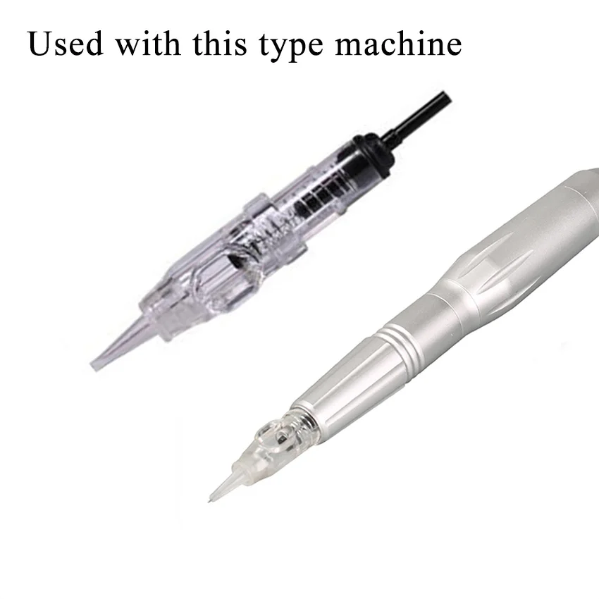 Стерилизованные иглы 100 шт. 1RL картридж для перманентного макияжа бровей губ