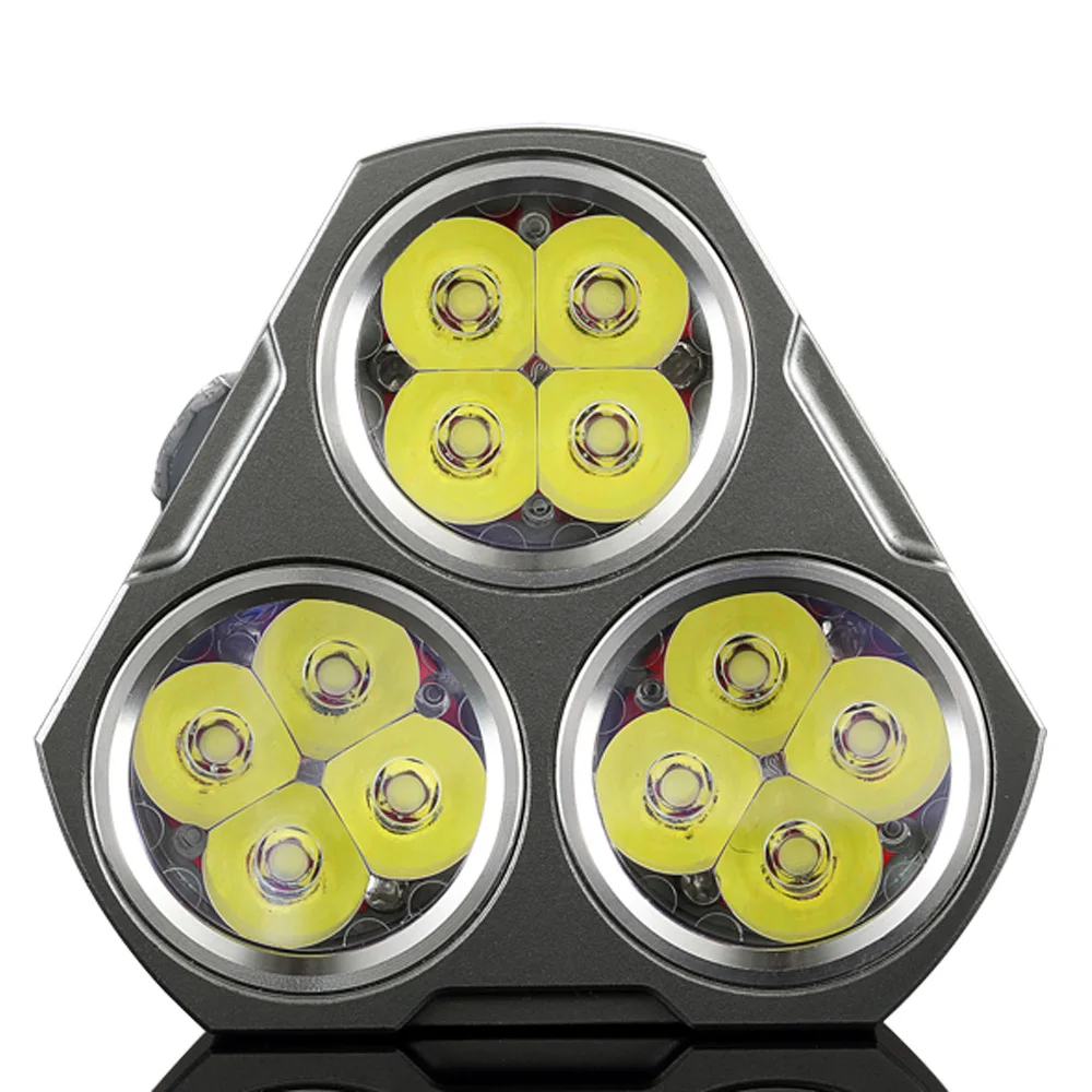 Светодиодный фонарик Manker MK34 8000 люмен 12x Cree XPG3 / 6500LM Nichia 219C LED + 3x High Drain 3100 мАч 18650