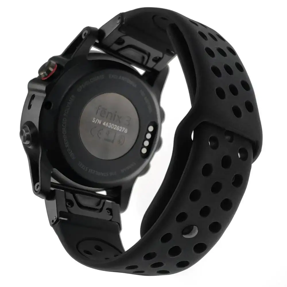 Ремешок металлический для Garmin Fenix 3/3HR/Fenix 5X/Fenix 5X Plus/Quatix 3 26 мм|Смарт-аксессуары| |