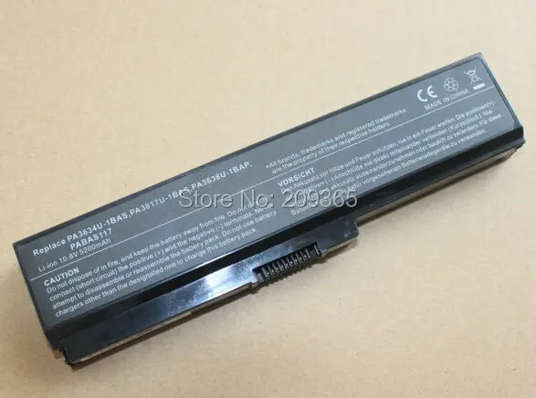 Аккумулятор для ноутбука Toshiba Satellite L655 L655D L670 L670D L675 L675D PA3817 PA3817U PA3817U-1BRS Бесплатная