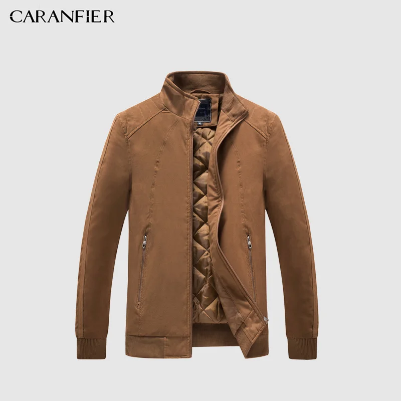 Мужские куртки с отложным воротником CARANFIER Design Jaqueta Masculino модные вельветовые