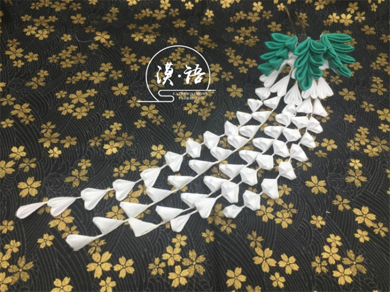 Заколка для волос ручной работы заколка из хлопчатобумажной ткани белая в стиле