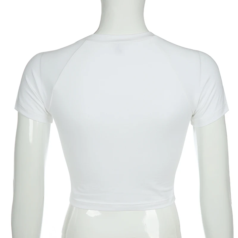 Женская хлопковая Футболка с графическим принтом Повседневная футболка в