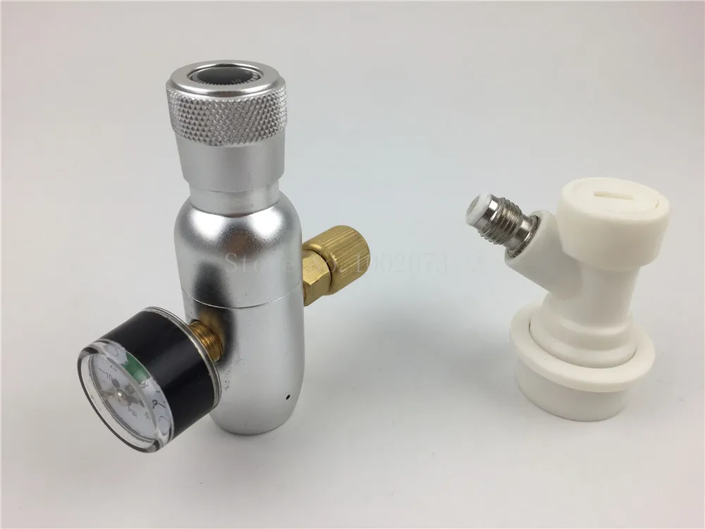 Ball lock kit Регулятор CO2 зарядное устройство комплект премиум регулируется с газовым отключением для домашнего пивоварения разливного пива Kegerator сода - Цвет: Ball lock kit
