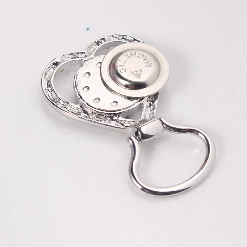 Посеребренная Магнитная оправа для очков с подставкой кулон кнопкой ожерелье