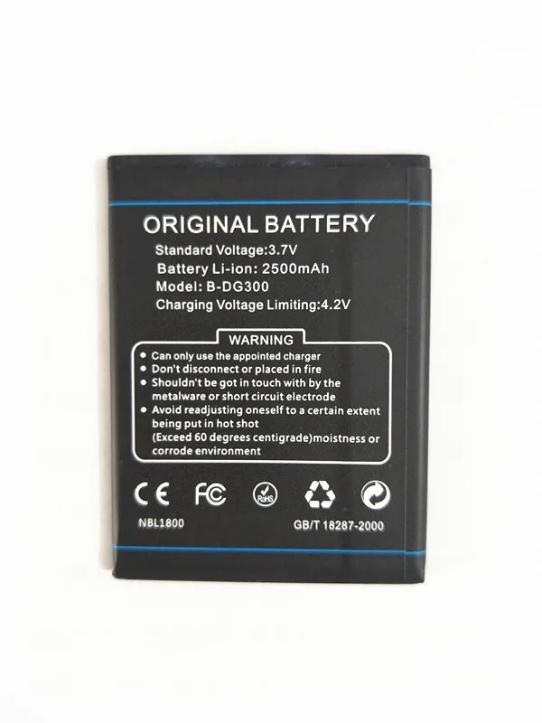 AZK новый высококачественный аккумулятор 3 7 в 2500 мАч для телефона Doogee VOYAGER DG300|battery