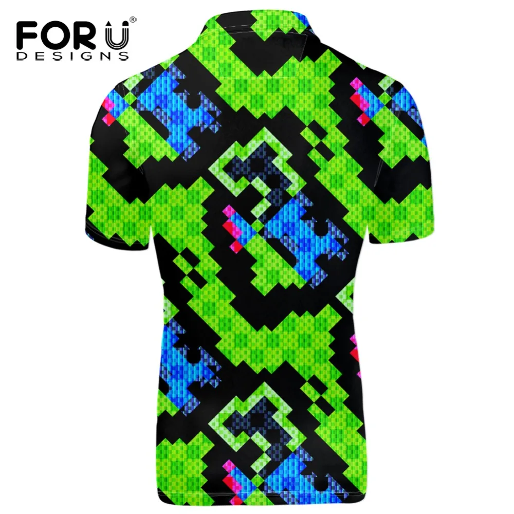FORUDESIGNS/мужские рубашки больших размеров, брендовые эластичные мужские рубашки поло из спандекса с коротким рукавом, брендовая модная летняя одежда XXXL