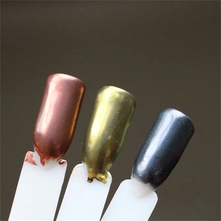 New 1PC Mirror Effect Nail Powder Flow Gold Chrome Polish Foil Nails Art Glitter Silver 0521#30 | Красота и здоровье