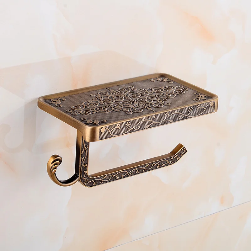 Bathroom Toilet Holder Paper Towel Hook And Phone Chrome/Gold Mount Hardware | Обустройство дома