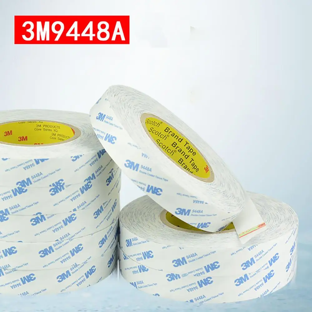 3M9448A белая двухсторонняя ультратонкая пенопластовая клейкая лента длиной 50 м