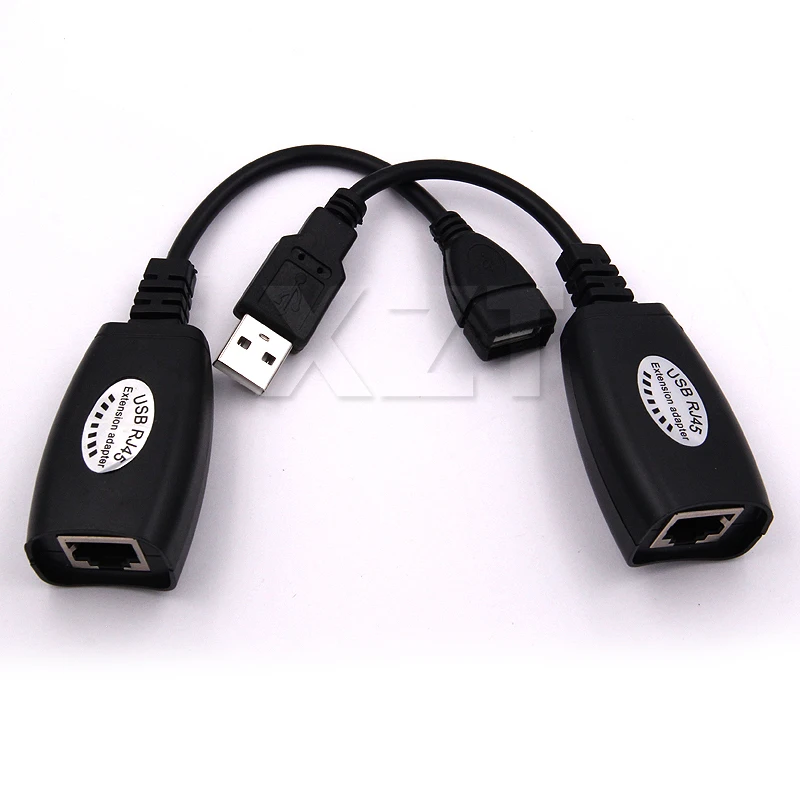 Высококачественный Мини USB RJ45 lan Кабельный адаптер удлинитель usb cat5 до 150 футов с
