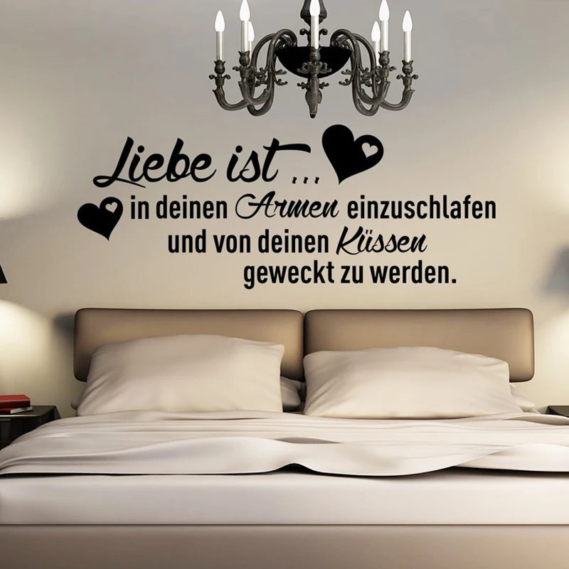 Наклейки Liebe Ist In Deinen Armen Einzuschlafen виниловая наклейка на стену декор для стены Декор