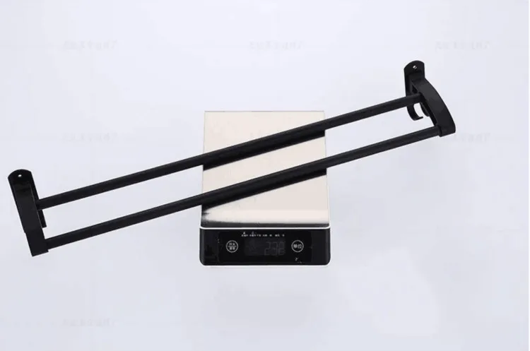 

Sucker Single Double Towel Bars Towel Holder Aluminum Black Towel Rack With Oxidation Finished Bathroom Storage Accessories