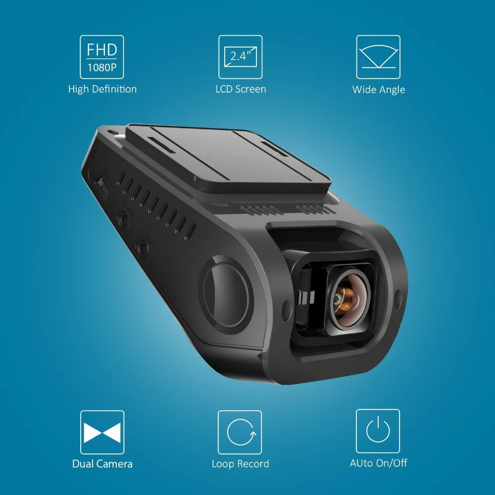 Rexing F8 Plus Автомобильный видеорегистратор камера заднего вида 1080 P спереди + Сзади