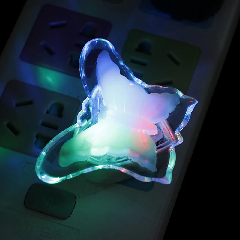 Бабочка светодиодный ночник энергосберегающий прекрасный цвет RGB Романтический