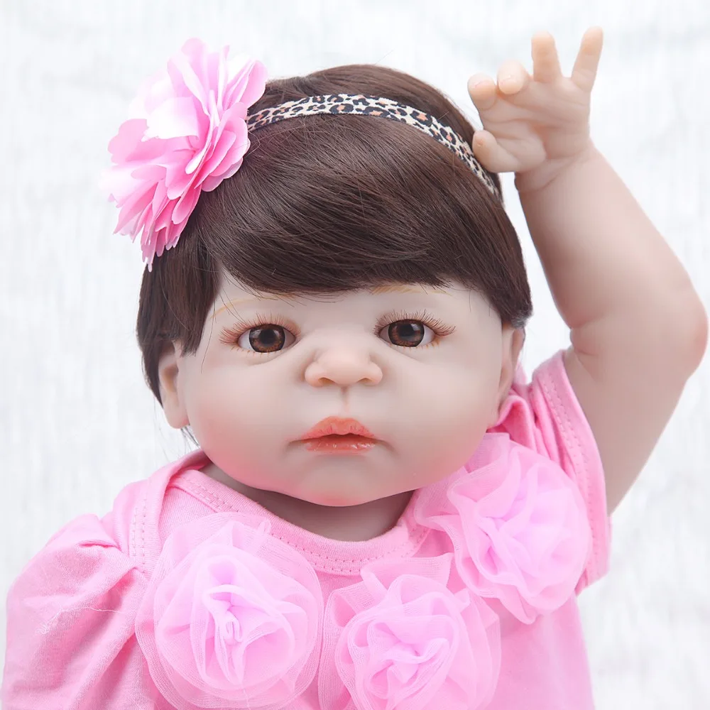 Новый дизайн Alive Babies Dolls Reborn 22 дюйма Boneca полностью силиконовая виниловая Детская