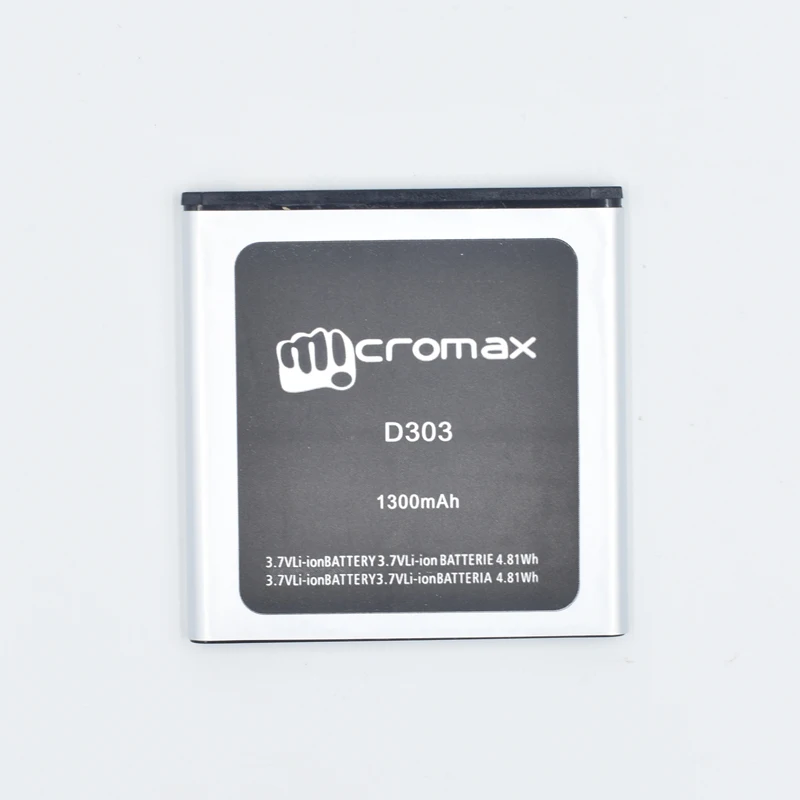 Hekiy Новый аккумулятор для MICROMAX D303 Замена батареи 100% оригинальный 1300 мАч резервная