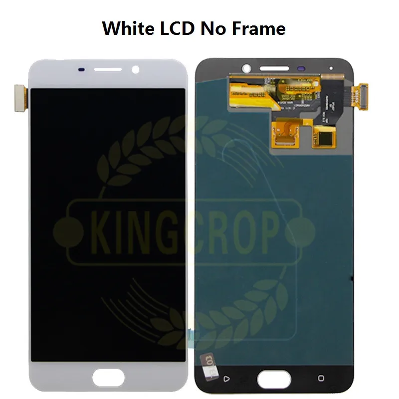 ЖК-дисплей и сенсорный дигитайзер с рамкой для OPPO R9 R9m R9tm X9009 5 дюйма белый цвет
