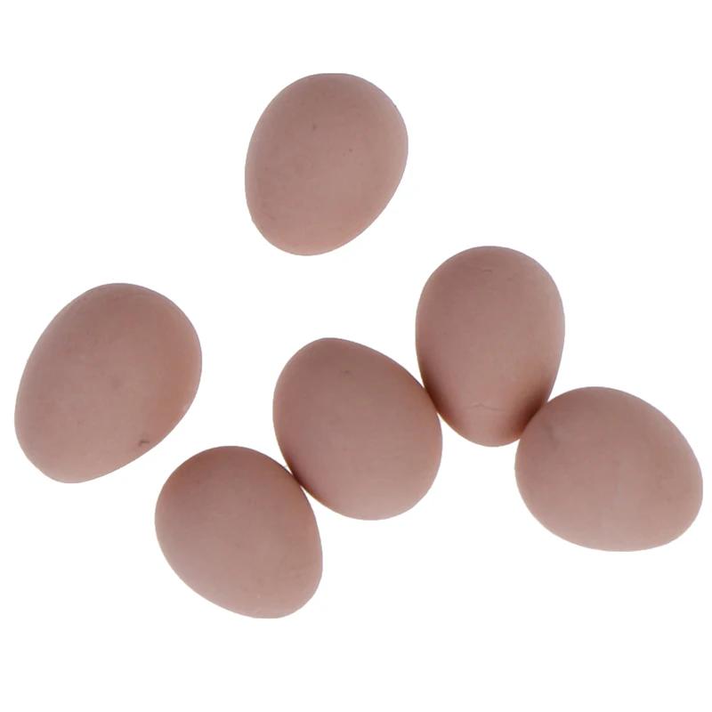 

Simulation 1/12 Scale Dollhouse Miniature Chicken Eggs and Nest Set for Kids Kitchen Pretend Play Toy Micro Landscape