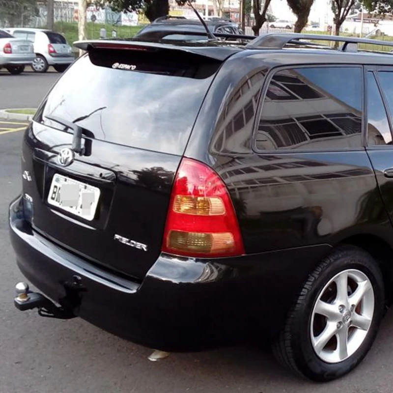 Спойлер для toyota fielder 2005-2009 спойлер со светом высокого качества ABS Материал заднее