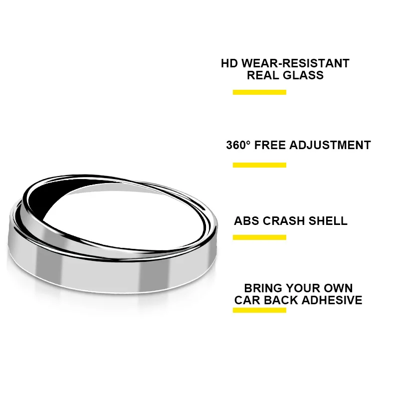 Автомобильное Зеркало Dead Zone круглое выпуклое зеркало с углом обзора 360 градусов