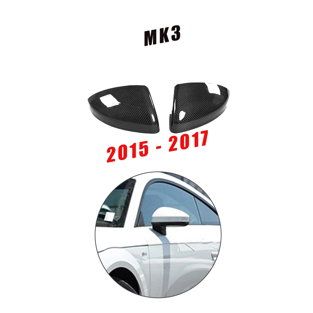 Крышка зеркала заднего вида из углеродного волокна для Audi TT TTS 8J MK2 MK3 2006- сменная боковая крышка зеркала - Цвет: 15 To 17