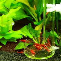 hongyi 1piece acrylic aquarium red bee shrimp feeder long tube fish tank feed crystal shrimp tube pot 27cm32cm37cm41cm45cm