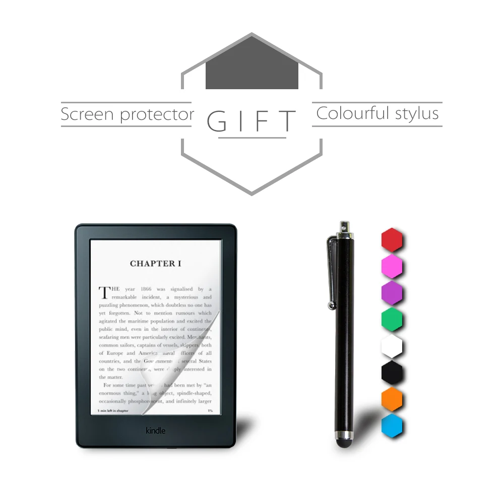 Чехол для amazon kindle 8-го поколения читалка оригами кожаный чехол для kindle 8-го поколения читалка sleepcover