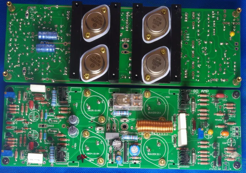 Fever Gold seal tube MJ15024 MJ15025 + BUV21 транзистор трубка 2 0 канал 80 Вт 8R усилитель плата с UPC1237