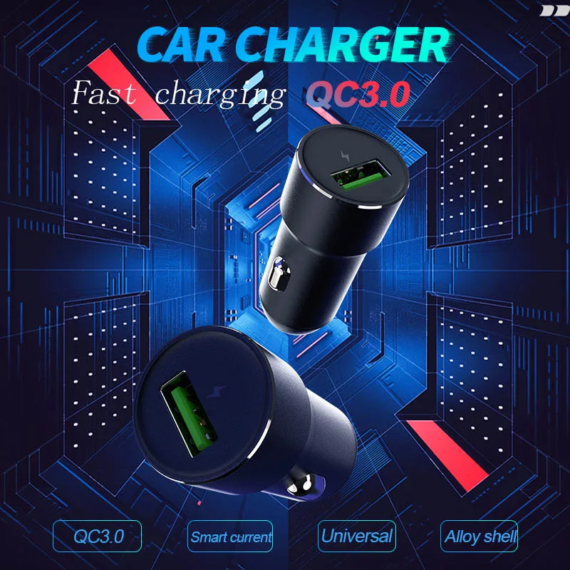 APPACS Car Charger Quick Charge 3.0 USB Fast for Xiaomi mi 9 iPhone X Xr 8 Huawei Samsung S9 S8 QC | Мобильные телефоны и