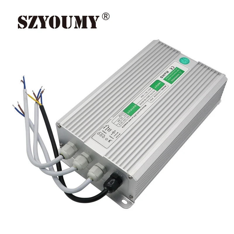 SZYOUMY 12 В 250 Вт 100 А водонепроницаемый IP67 Светодиодный трансформатор питания для