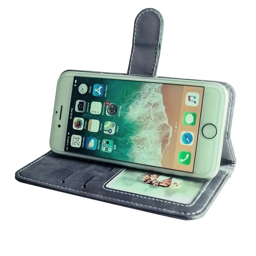 Leather Wallet Echo Surf 5&quot Case Flip Retro Luxury Front Card Slots Cases Cover Business Magnetic Phone Bags | Мобильные